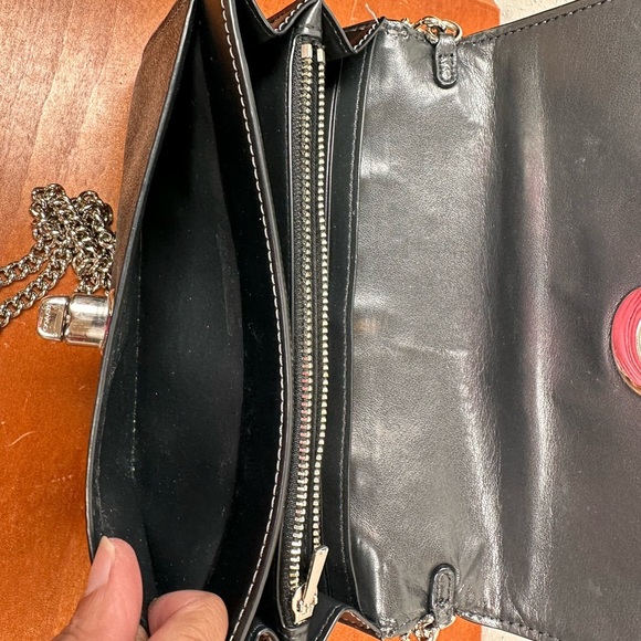 Coach Chain Crossbody In Metallic Signature Canvas And Leather With Turnlock - Picture 6 of 16